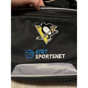 PITTSBURGH PENGUINS Embroidered Duffle Travel Canvas Bag AT&T Sportsnet Charity